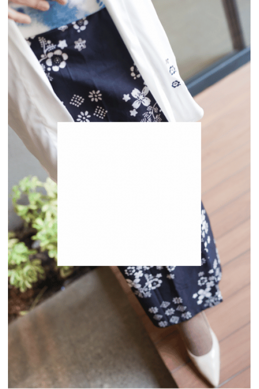 Azaya Rok Sarung Navy
